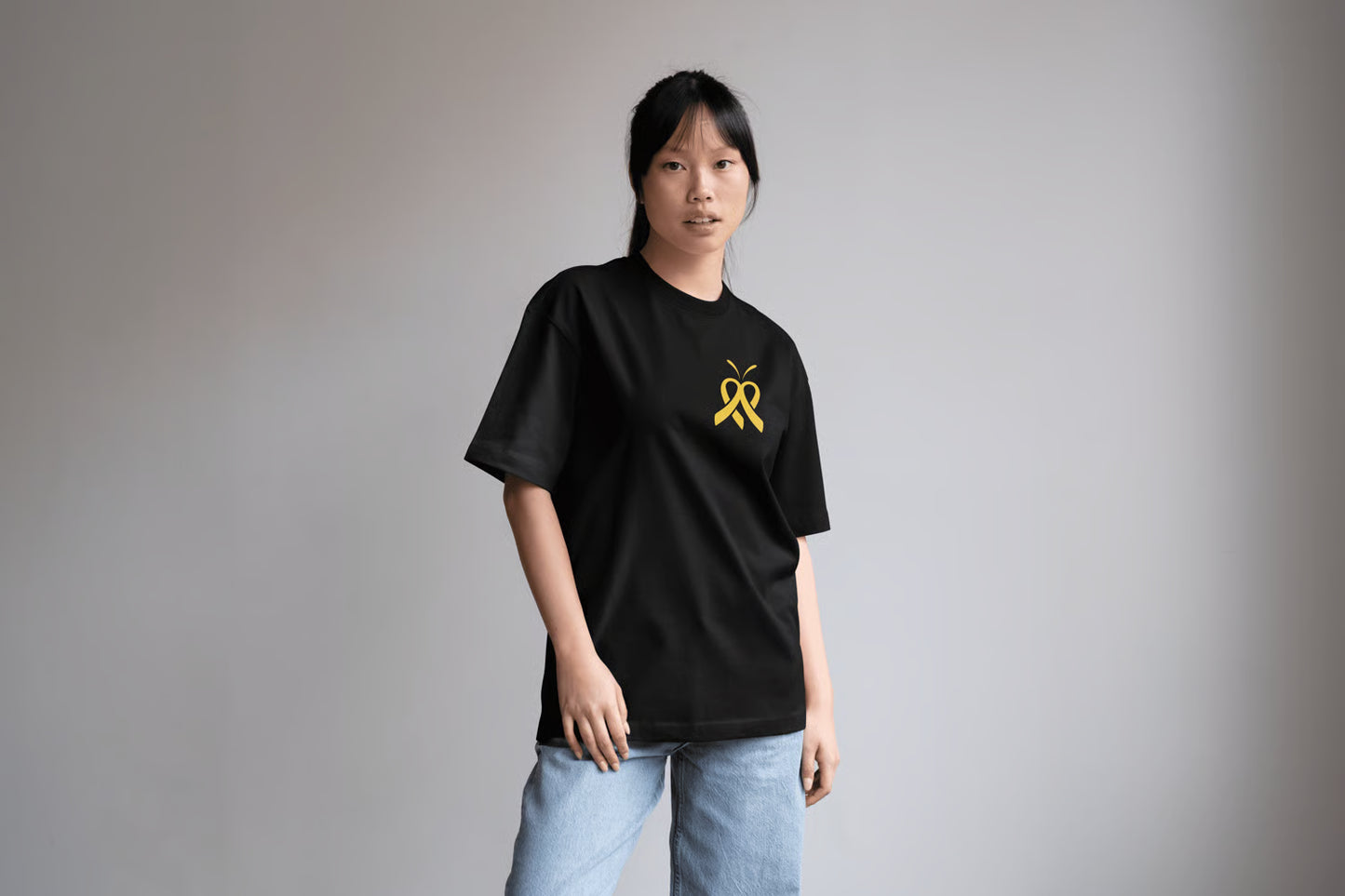 T-shirt - Cancer Infantile ( Jaune )