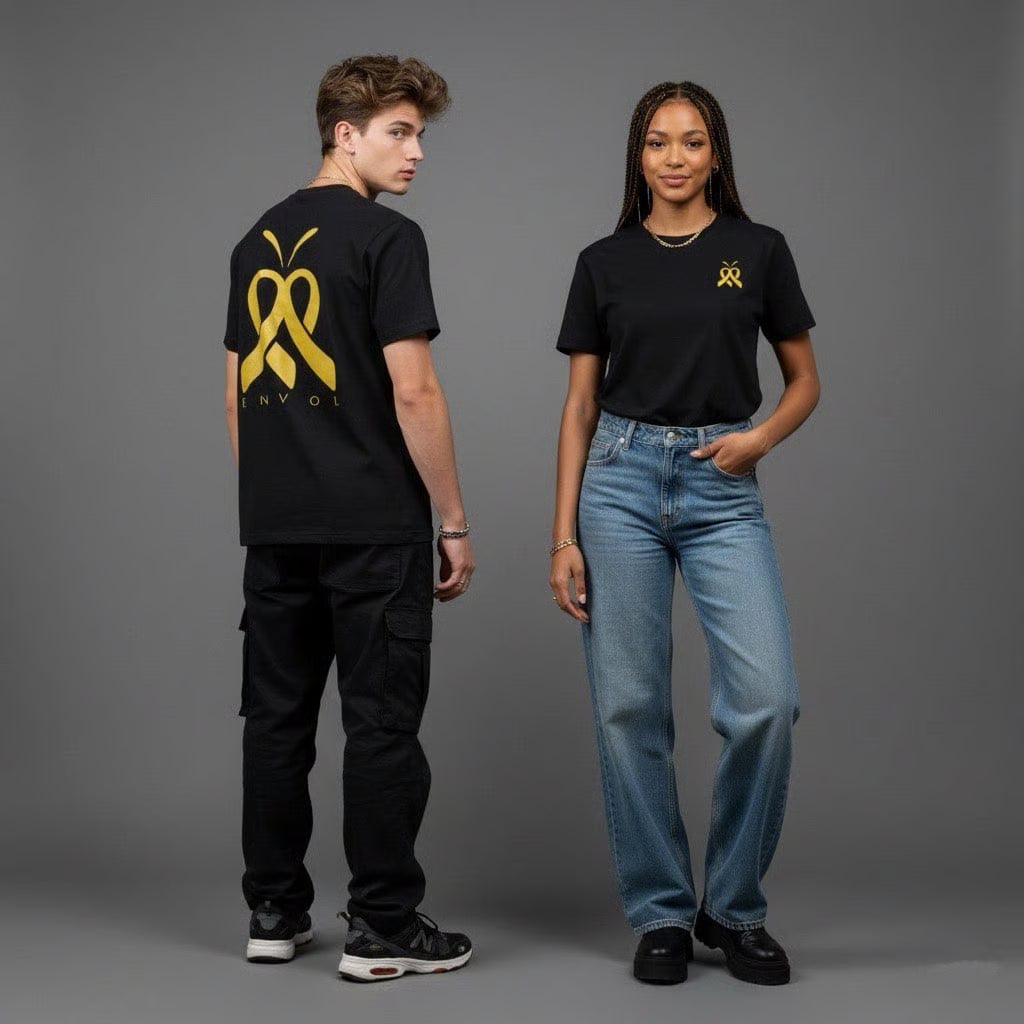 T-shirt - Cancer Infantile ( Jaune )