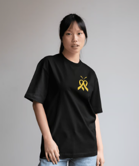 T-shirt - Cancer Infantile ( Jaune )