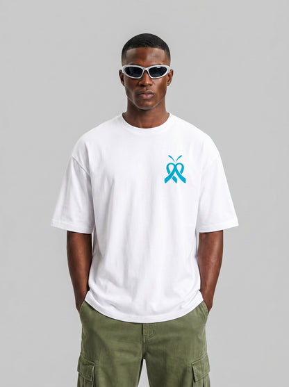 T-shirt – Cancer colorectal ( Bleu clair)