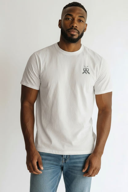 T-shirt - Cancer des Poumons ( Gris )