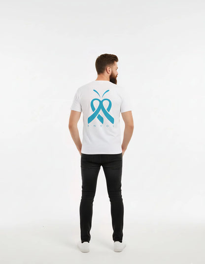 T-shirt – Cancer colorectal ( Bleu clair)