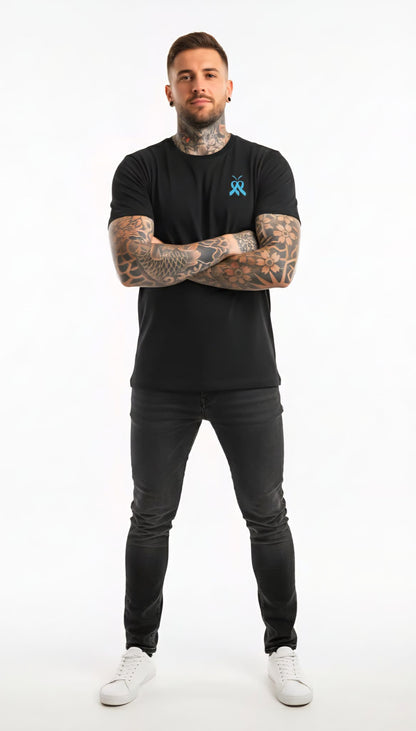 T-shirt – Cancer colorectal ( Bleu clair)