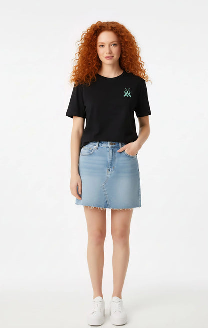 T-shirt - Cancer de l'Utérus ( Turquoise )